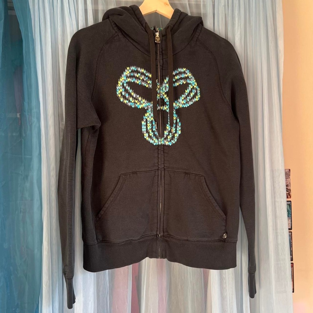 2000s TNA ARITZIA Printed Logo Full Zip-Up Hoodie
